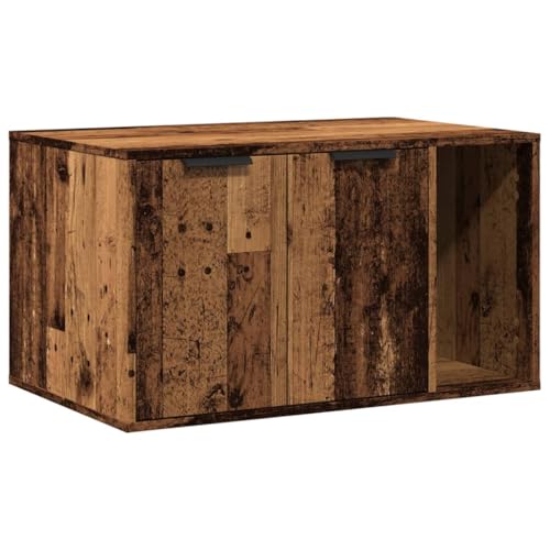 Katzenbett Altholz-Optik 80x50x45 cm - Gemütliches Katzenklo aus Holzwerkstoff, Langlebig & Natürlich für Stilvolle Wohnräume Katzenbett Altholz-Optik 80x50x45 cm - Gemütliches Katzenklo aus Holzwerkstoff, Langlebig & Natürlich für Stilvolle Wohnräume von Eleganz