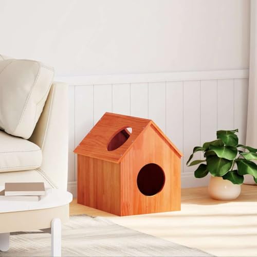Katzenhaus aus Massivholz Kiefer 41x50x50 cm | Natürliches Katzenbett für Innen- und Außenbereich | Langlebig und Stabiles Design für Katzen | Perfekter Rückzugsort Katzenhaus aus Massivholz Kiefer 41x50x50 cm | Natürliches Katzenbett für Innen- und Außenbereich | Langlebig und Stabiles Design für Katzen | Perfekter Rückzugsort von Eleganz