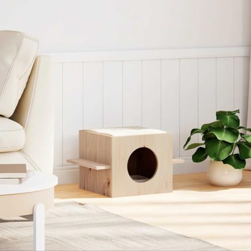 Katzenhaus aus Massivholz Kiefer - Gemütliches Katzenbett für Innenbereich, Natürliches & Langlebiges Design - Perfekte Lösung für Ruhebedürfnisse Ihres Stubentigers Katzenhaus aus Massivholz Kiefer - Gemütliches Katzenbett für Innenbereich, Natürliches & Langlebiges Design - Perfekte Lösung für Ruhebedürfnisse Ihres Stubentigers von Eleganz