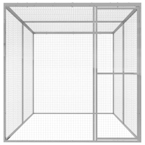 Katzenkäfig aus verzinktem Stahl 3x1,5x1,5 m - Großes Gehege für Kleintiere, Langlebig & Sicher - Ideal für Haus & Garten Katzenkäfig aus verzinktem Stahl 3x1,5x1,5 m - Großes Gehege für Kleintiere, Langlebig & Sicher - Ideal für Haus & Garten von Eleganz