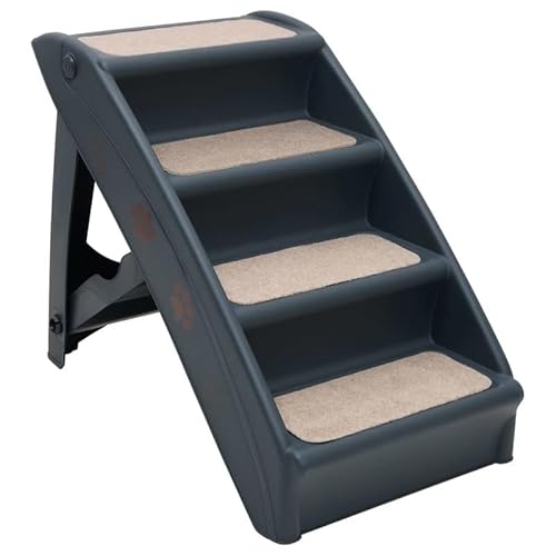 Klappbare Hundetreppe mit 4 Stufen - Leicht & Stabil aus PP & Filz - Ideal für Sofa & Bett - Komfortabler Zugang für kleine Hunde & ältere Tiere Klappbare Hundetreppe mit 4 Stufen - Leicht & Stabil aus PP & Filz - Ideal für Sofa & Bett - Komfortabler Zugang für kleine Hunde & ältere Tiere von Eleganz