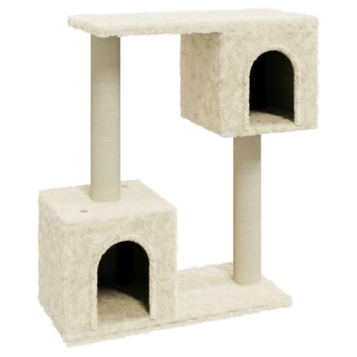 Kratzbaum für Katzen | 60 cm Sisal-Kratzsäulen | Stabiles Katzenbett für Wohnung & Haus | Creme Farbe | Ideal für kleine Räume Kratzbaum für Katzen | 60 cm Sisal-Kratzsäulen | Stabiles Katzenbett für Wohnung & Haus | Creme Farbe | Ideal für kleine Räume von Eleganz