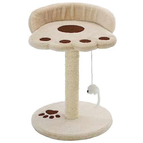 Kratzbaum für Katzen aus Sisal 40 cm beige & braun - Stabiles Katzenbett mit Kratzfläche für Wohnung & Haus - Langlebig & katzensicher Kratzbaum für Katzen aus Sisal 40 cm beige & braun - Stabiles Katzenbett mit Kratzfläche für Wohnung & Haus - Langlebig & katzensicher von Eleganz