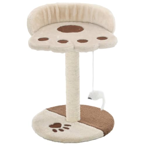 Kratzbaum für Katzen aus Sisal 40 cm in Beige & Braun - Stabile Kratzfläche für Wohnung & Haus, Schützt Möbel vor Kratzern Kratzbaum für Katzen aus Sisal 40 cm in Beige & Braun - Stabile Kratzfläche für Wohnung & Haus, Schützt Möbel vor Kratzern von Eleganz