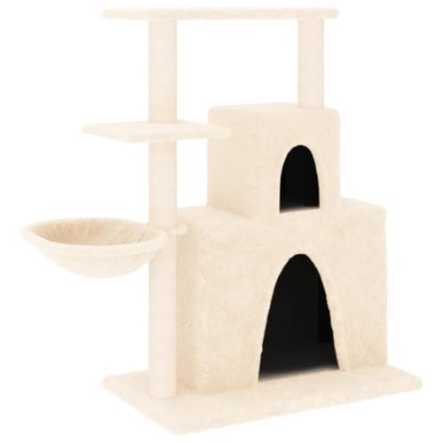 Kratzbaum für Katzen mit Sisal-Kratzsäulen, 83 cm - Stabiles Katzenbett für Wohnung und Haus, Kratzbaum mit weicher Liegefläche für Katzen Aller Größen Kratzbaum für Katzen mit Sisal-Kratzsäulen, 83 cm - Stabiles Katzenbett für Wohnung und Haus, Kratzbaum mit weicher Liegefläche für Katzen Aller Größen von Eleganz