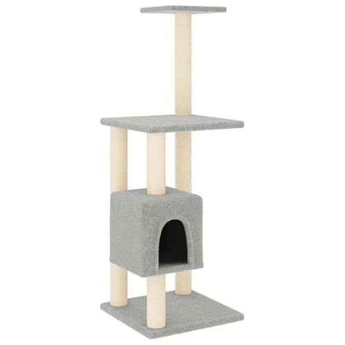 Kratzbaum für Katzen mit Sisal-Kratzsäulen - 104 cm Katzenturm aus Holzwerkstoff & Plüsch - Stabiles Katzenbett für Wohnung & Haus Kratzbaum für Katzen mit Sisal-Kratzsäulen - 104 cm Katzenturm aus Holzwerkstoff & Plüsch - Stabiles Katzenbett für Wohnung & Haus von Eleganz