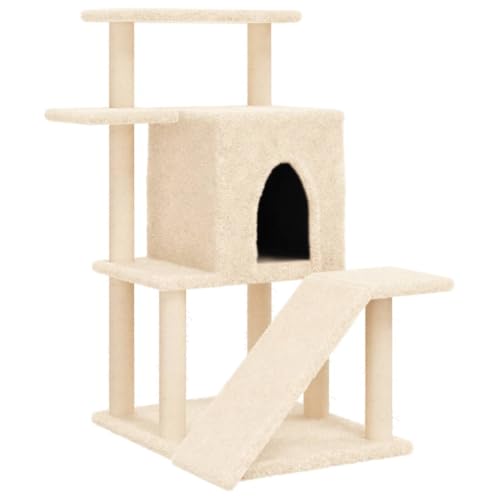 Kratzbaum für Katzen mit Sisal-Kratzsäulen - 97 cm Höhe, stabiles Katzenbett für Wohnung & Haus, kratzfester Spielbereich für Wohnzimmer & Schlafzimmer Kratzbaum für Katzen mit Sisal-Kratzsäulen - 97 cm Höhe, stabiles Katzenbett für Wohnung & Haus, kratzfester Spielbereich für Wohnzimmer & Schlafzimmer von Eleganz