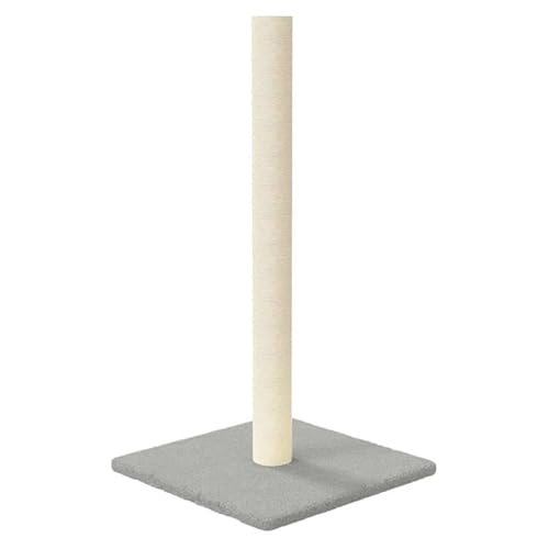 Kratzsäule für Katzen aus Holzwerkstoff mit Plüsch und Sisal - Kratzbaum Kompakt 35x35x70 cm, Kratzpfosten für kleine Räume, langlebig und kuschelig von Eleganz