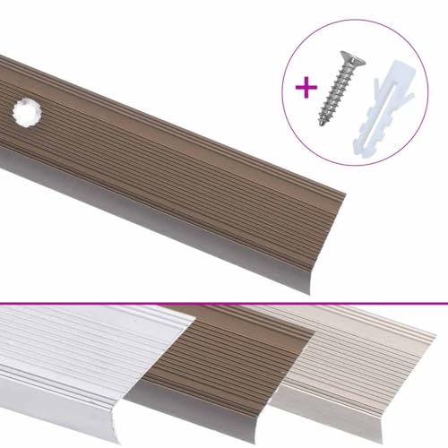 L-Shaped Stair Edge Profile 5 Pack, Brown Aluminium 90 cm for Pet Stairs & Ramps - Durable, Non-Slip Solution for Pet Safety L-Shaped Stair Edge Profile 5 Pack, Brown Aluminium 90 cm for Pet Stairs & Ramps - Durable, Non-Slip Solution for Pet Safety von Eleganz