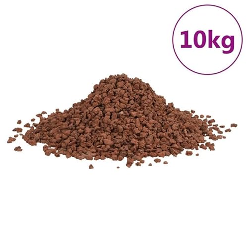 Lavagranulat 10 kg Rot 5-8 mm für Aquarienfilter & Pumpen - Natürliches Filtermedium für klares Wasser, Ideal für Süß- und Meerwasseraquarien von Eleganz