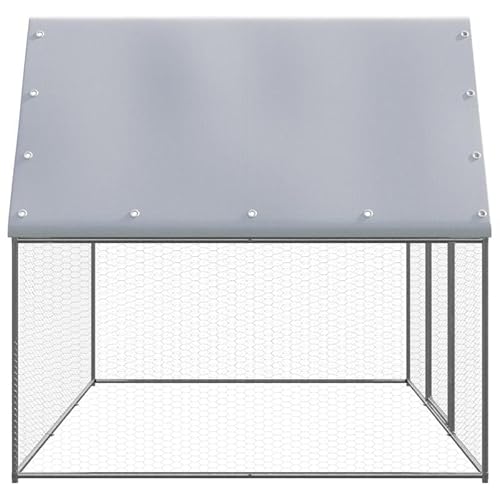 Outdoor-Hühnerkäfig 3x2x2 m aus verzinktem Stahl & PE - Robustes Gehege für Kleintiere - Wetterfest & langlebig - Ideal für Garten und Freilauf Outdoor-Hühnerkäfig 3x2x2 m aus verzinktem Stahl & PE - Robustes Gehege für Kleintiere - Wetterfest & langlebig - Ideal für Garten und Freilauf von Eleganz
