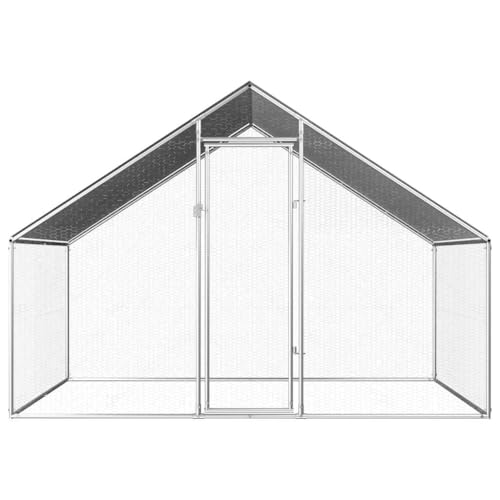 Outdoor-Hühnerkäfig aus verzinktem Stahl 2,75x2x1,92 m | Gehege für Kleintiere | Wetterfest & robust | Ideal für Garten & Freilauf Outdoor-Hühnerkäfig aus verzinktem Stahl 2,75x2x1,92 m | Gehege für Kleintiere | Wetterfest & robust | Ideal für Garten & Freilauf von Eleganz