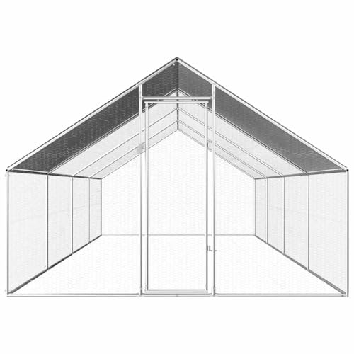 Outdoor-Hühnerkäfig aus verzinktem Stahl 2,75x8x1,92 m - Robustes Gehege für Kleintiere - Wetterfest & langlebig für Garten & Freilandhaltung Outdoor-Hühnerkäfig aus verzinktem Stahl 2,75x8x1,92 m - Robustes Gehege für Kleintiere - Wetterfest & langlebig für Garten & Freilandhaltung von Eleganz