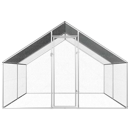 Outdoor-Hühnerkäfig aus verzinktem Stahl mit PE-Dach | 2,75x4x1,92 m | Lebensräume & Gehege für Kleintiere | Robust & wetterfest für sicheren Freilauf Outdoor-Hühnerkäfig aus verzinktem Stahl mit PE-Dach | 2,75x4x1,92 m | Lebensräume & Gehege für Kleintiere | Robust & wetterfest für sicheren Freilauf von Eleganz