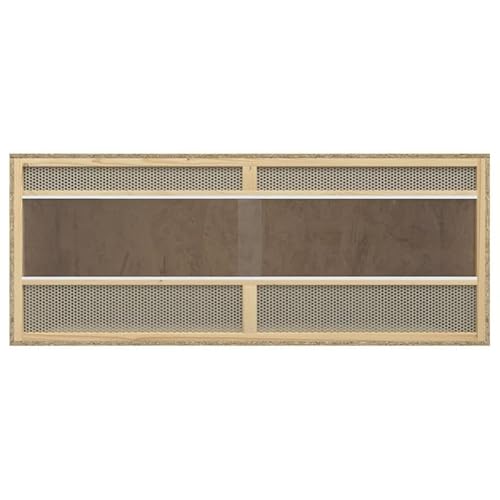 Terrarium aus Holzwerkstoff 120x50x50 cm für Kleintiere - Stabiles Gehege mit Glas & Stahl - Ideal für Reptilien & Nagetiere - Langlebig & Leicht zu Reinigen von Eleganz