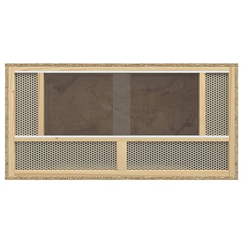 Terrarium aus Holzwerkstoff 80x40x40 cm für Kleintiere - Langlebig & Naturnaher Lebensraum für Reptilien, Amphibien & Insekten - Ideal für Terrarienliebhaber von Eleganz