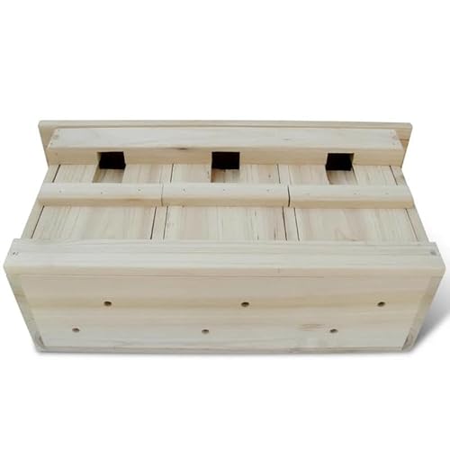 Vogelhäuschen aus Holz - 2 STK. Natürliches Spatzenhaus 44 x 15,5 x 21,5 cm - Wetterfest & Langlebig für Garten & Balkon - Einladendes Vogelparadies Vogelhäuschen aus Holz - 2 STK. Natürliches Spatzenhaus 44 x 15,5 x 21,5 cm - Wetterfest & Langlebig für Garten & Balkon - Einladendes Vogelparadies von Eleganz