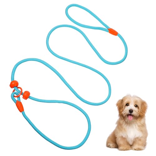 ElevateTech Hundeleine, 150 cm lang, kein Ziehen, bequemes Haustier-Training, Sommerzubehör, Camping-Essentials für große, mittelgroße Hunde, Outdoor, Garten, Strand, Reisen (blau) von ElevateTech