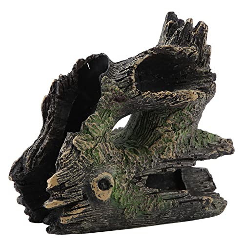 ElgnAura Aquarium Driftwood Dekoration künstlicher Holzbaum Rumpf Wurzel Garnelen Laichen gemahlene Höhlenfischtank Orament (ST-004C) von ElgnAura