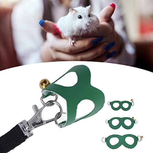 ElgnAura Sugar Glider Harness and Leash, Adjustable Small Animal Training Vest Set for Squirrel, Rabbit, and Guinea Pigs (Green) von ElgnAura
