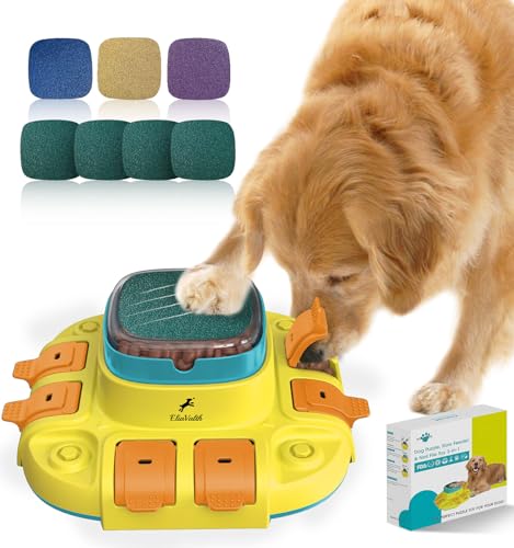 EliaValth Interaktive Hundespielzeuge, Hundebeschäftigungsspielzeuge zur mentalen Stimulation, Hundespielzeug mit Hundepuzzle, Slow Feeder Hundeschalen & Hundepfeile, Hundekratzbrett für Krallen Gelb EliaValth Interaktive Hundespielzeuge, Hundebeschäftigungsspielzeuge zur mentalen Stimulation, Hundespielzeug mit Hundepuzzle, Slow Feeder Hundeschalen & Hundepfeile, Hundekratzbrett für Krallen Gelb von EliaValth