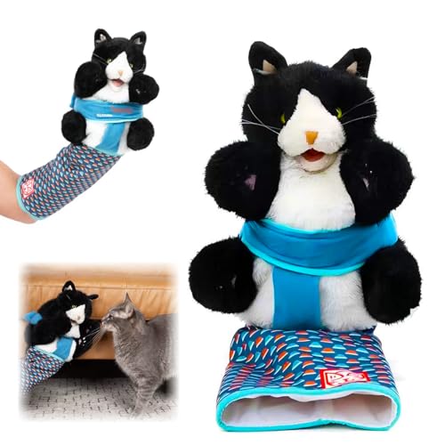 EliphonTowne Katzenpuppe Wrestler - Wrestling Handschuh Spielzeug, Katze Wrestling Spielzeug, Interaktives Handpuppen Spielzeug, Handpuppe Katzen Spielzeug 0624 von EliphonTowne