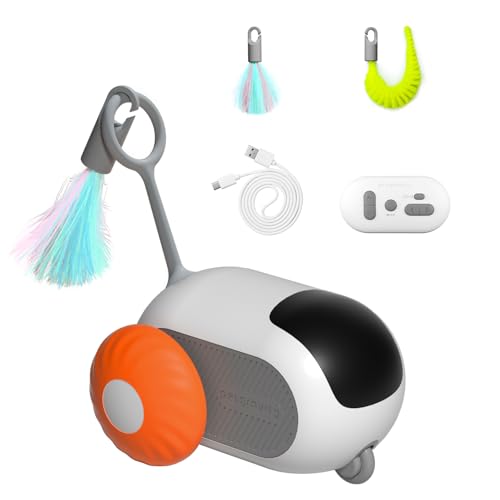 EliphonTowne Turbo Tail 2.0 Katzenspielzeug - Interaktives Ferngesteuertes Spielzeug USB Wiederaufladbar, Schwerkraft-Sensing-Bewegung, Automatisches & Smart Katzenspielzeug für Indoor-Spielen EliphonTowne Turbo Tail 2.0 Katzenspielzeug - Interaktives Ferngesteuertes Spielzeug USB Wiederaufladbar, Schwerkraft-Sensing-Bewegung, Automatisches & Smart Katzenspielzeug für Indoor-Spielen von EliphonTowne