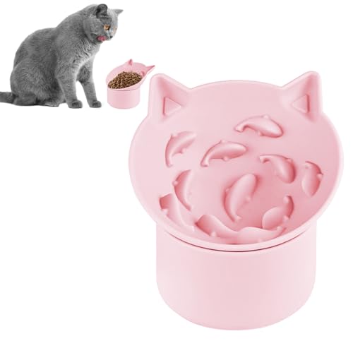 Erhöhter Futternapf aus Silikon, erhöhter Futternapf, höhenverstellbarer Futternapf für langsames Fressen, für langsame Fütterung, Backofen/Mikrowelle, erhältlich für langsame Fütterung, Rosa Erhöhter Futternapf aus Silikon, erhöhter Futternapf, höhenverstellbarer Futternapf für langsames Fressen, für langsame Fütterung, Backofen/Mikrowelle, erhältlich für langsame Fütterung, Rosa von EliphonTowne