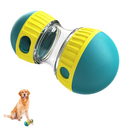 Interaktives Futterspender für Hunde, Spielzeug für Hunde, rollender Leckerli-Spender, langsamer Futterspender, Haustierspielzeug für kleine, mittelgroße Hunde, Blau Interaktives Futterspender für Hunde, Spielzeug für Hunde, rollender Leckerli-Spender, langsamer Futterspender, Haustierspielzeug für kleine, mittelgroße Hunde, Blau von EliphonTowne