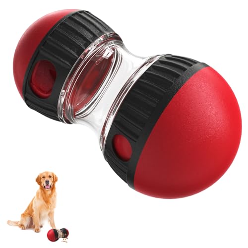 Interaktives Hundespielzeug, Futterspender, Hundespielzeug, langsamer Futterball, Haustierspielzeug für kleine, mittelgroße Hunde, Rot Interaktives Hundespielzeug, Futterspender, Hundespielzeug, langsamer Futterball, Haustierspielzeug für kleine, mittelgroße Hunde, Rot von EliphonTowne