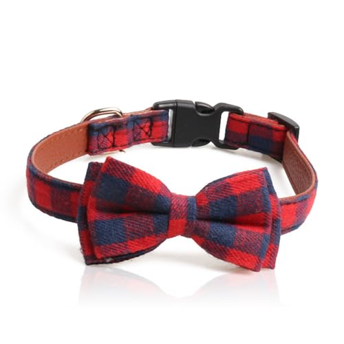 Rotes Hundehalsband mit Schleife, verstellbares Halsband, leichtes Halsband, Kunststoffschnalle, Schnalle, Hundehalsband, Haustierhalsband, geeignet für kleine, mittelgroße und große Hunde Rotes Hundehalsband mit Schleife, verstellbares Halsband, leichtes Halsband, Kunststoffschnalle, Schnalle, Hundehalsband, Haustierhalsband, geeignet für kleine, mittelgroße und große Hunde von Elkuaie