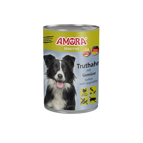 Amora Dog Sensitive Truthahn+Gemüse 6 x 400g von EllasDekokrempel