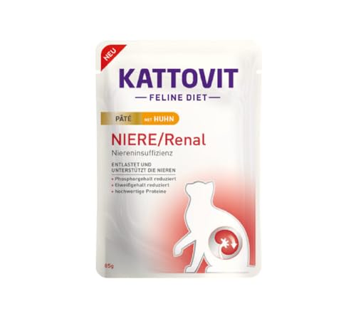 Kattovit Niere/Renal Paté mit Huhn 10x 85gP von Ellasdekokrempel
