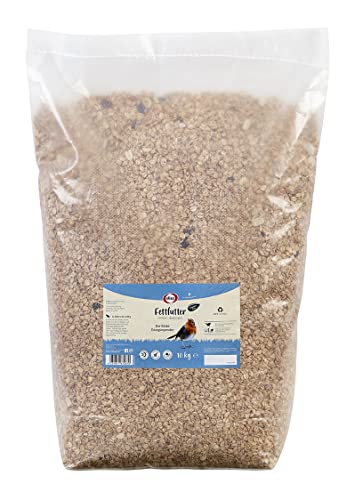 Elles Fettfutter 10kg I Energiespender mit 100% natürlichen Zutaten | Ganzjähriges Wildvogelfutter für prächtige Gartenvögel | Schalenfrei | Ideal für Terrasse & Balkon von Elles