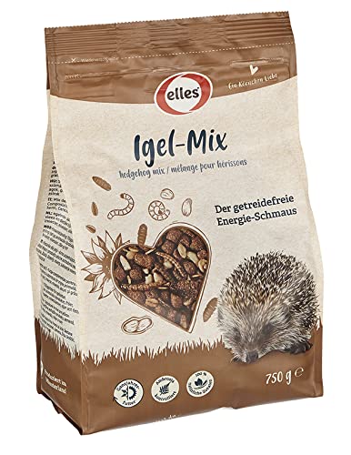 Elles Igelfutter 750g I Getreidefreier Energie-Schmaus aus 100% natürlichen Zutaten | Proteinreich mit Sonnenblumenkernen, Erdnüssen & Insekten | Ideal für Winter-Vorbereitung Elles Igelfutter 750g I Getreidefreier Energie-Schmaus aus 100% natürlichen Zutaten | Proteinreich mit Sonnenblumenkernen, Erdnüssen & Insekten | Ideal für Winter-Vorbereitung von Elles