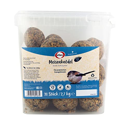 Elles Knödel o. Netz 30er - Vogelfutter für Wildvögel/Meisenknödel, 1er Pack (1 x 2.70 kilograms) von Elles