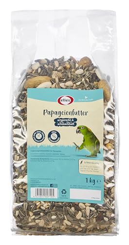 Elles Premium Papageienfutter 2,5kg I 100% natürlich, ohne Zusätze I Artgerechte, nährstoffreiche Mischung aus Kernen, Saaten & Nüssen I Optimale Energie & Vitalität (2,5 kg) von Elles