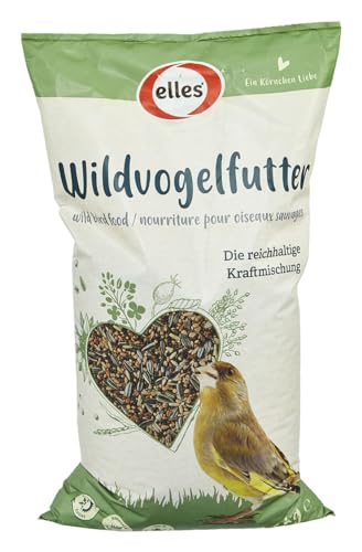 Elles Wildvogelfutter 2,5kg I Vielfältige & Nährstoffreiche Kraftmischung | Für Körner- & Gemischtfresser | Artgerechtes Ganzjahresfutter | Ambrosia kontrolliert von Elles