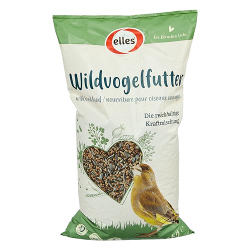 Elles Wildvogelfutter 6 x 2,5 kg I Vielfältige & Nährstoffreiche Kraftmischung | Für Körner- & Gemischtfresser | Artgerechtes Ganzjahresfutter | Ambrosia kontrolliert… von Elles