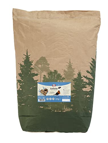 Elles Fettfutter 20kg I Energiespender mit 100% natürlichen Zutaten | Ganzjähriges Wildvogelfutter für prächtige Gartenvögel | Schalenfrei | Ideal für Terrasse & Balkon von Elles