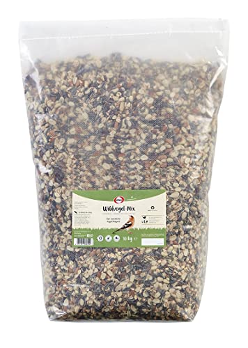 Elles Wildvogel-Mix 10kg I Artgerechtes Vogelfutter mit Premium Zutaten | 100% Natürlich | Perfekt für alle Jahreszeiten & Vogelarten | Ambrosia kontrolliert (10 kg) von Elles