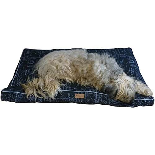 Ellie-Bo 91,4 cm (36-Zoll) Hundekäfig oder -Box groß 87 cm x 57 cm Voyager Hundebett in schwarz von Ellie-Bo