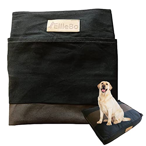 Ellie-Bo Ersatz-Hundebettbezug, gestreift, 122 cm, 117 x 75 cm, XXL, Schwarz/Braun von Ellie-Bo