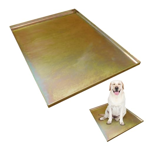 Ellie-Bo Ersatz-Metallwanne für Hundekäfig, Größe M, 76,2 cm, goldfarben von Ellie-Bo