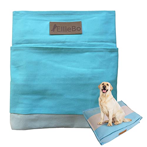 Ellie-Bo Ersatz-Überzug für Hundebett, gestreift, XL, 107 cm, Blau/Grau von Ellie-Bo