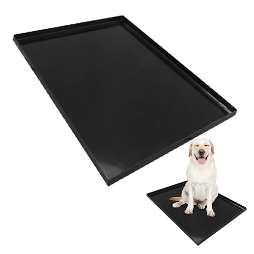 Ersatz-Bodenschale aus Metall, schwarz, für 106,5 cm großen Hundekäfig für sehr große Hunde von Ellie-Bo