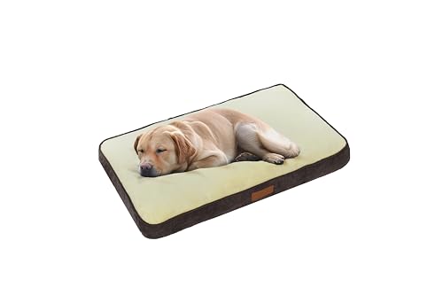Ellie-Bo Große 87 cms x 57 cms Hundebett braun Cord Seiten und Creme Kunstfell Topping passen Käfig 91,4 cm Große Hunde oder Box Ellie-Bo Große 87 cms x 57 cms Hundebett braun Cord Seiten und Creme Kunstfell Topping passen Käfig 91,4 cm Große Hunde oder Box von Ellie-Bo