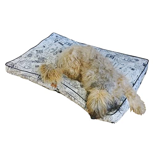 Ellie-Bo Voyager Hundebett für 61 cm Langen Hundekäfig oder Hundebox, Größe S, 56 x 41 cm, Cremefarben von Ellie-Bo