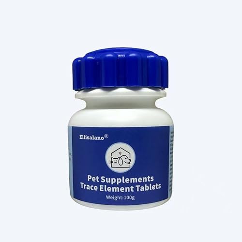 200 Kapseln Spurenelement-Tabletten für Haustiere, Mikronährstoff-Ergänzung für Hunde und Katzen, Natürliche Inhaltsstoffe von Ellisalano