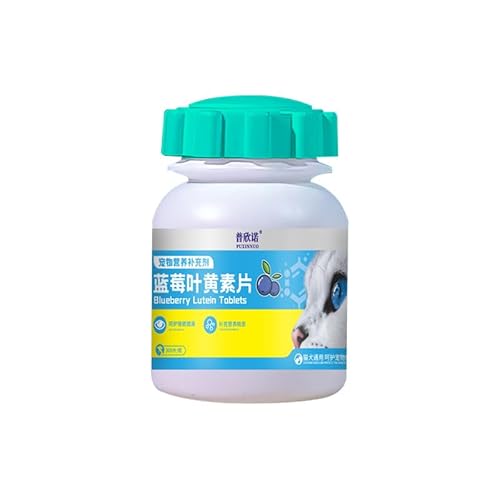 300 Kapseln Pet Blueberry Lutein Kautabletten zur Unterstützung der Sehkraft, Augenpflegeergänzung für Hunde und Katzen von Ellisalano
